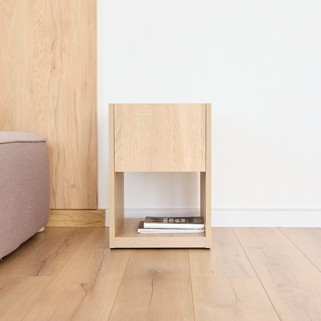 Stylish Nightstand with Hidden Locked Compartment – B34