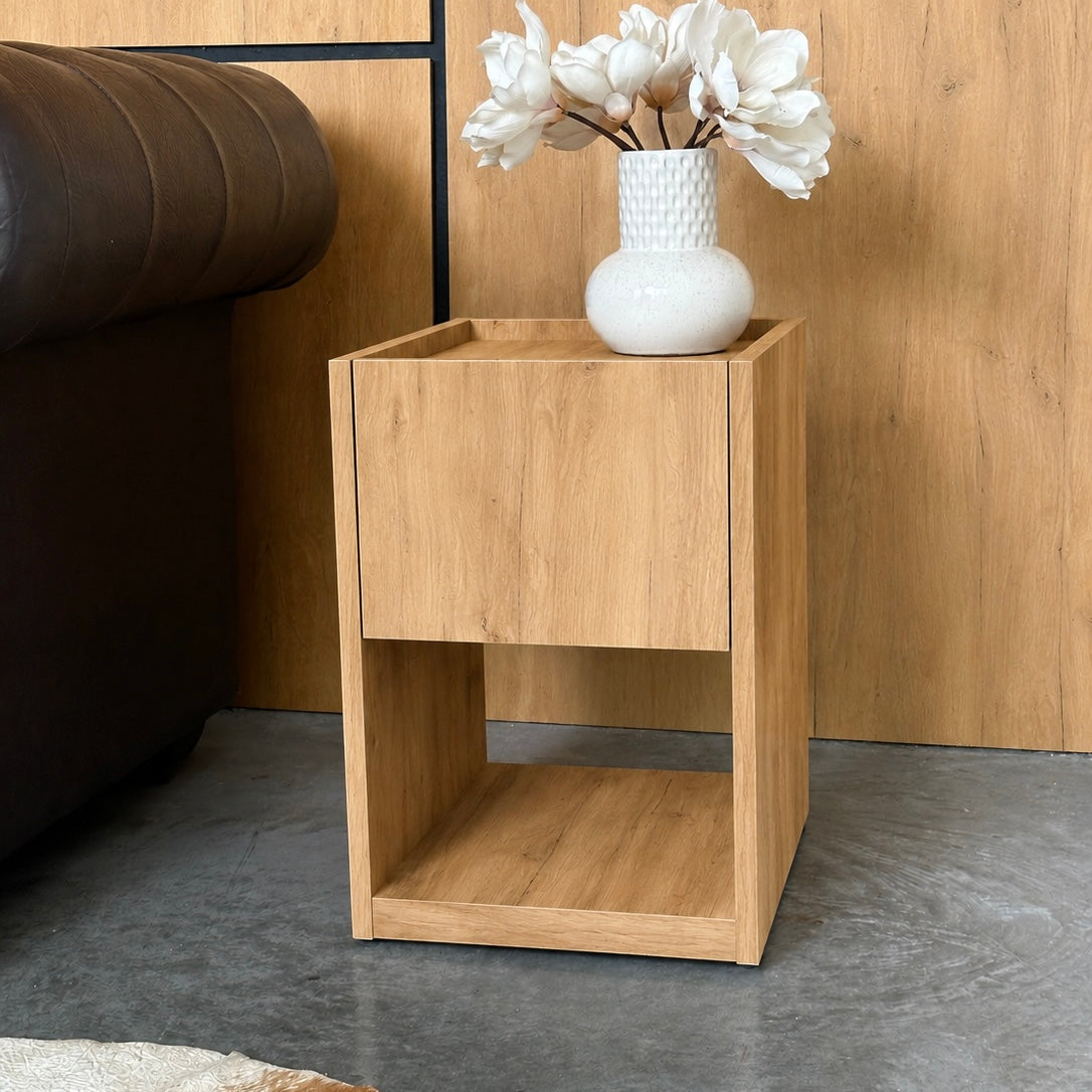 Stylish Nightstand with Hidden Locked Compartment – B34