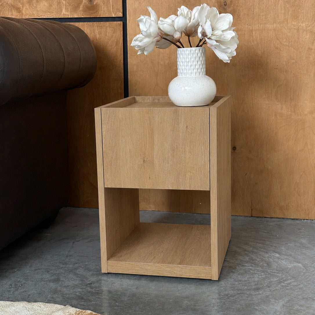 Stylish Nightstand with Hidden Locked Compartment – B34