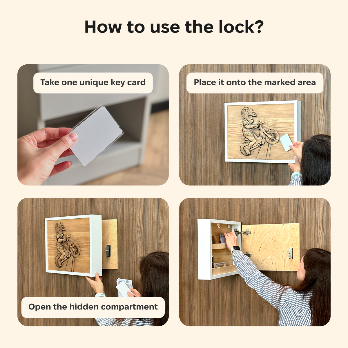 Custom Photo Wall Art with Hidden RFID Storage – D01
