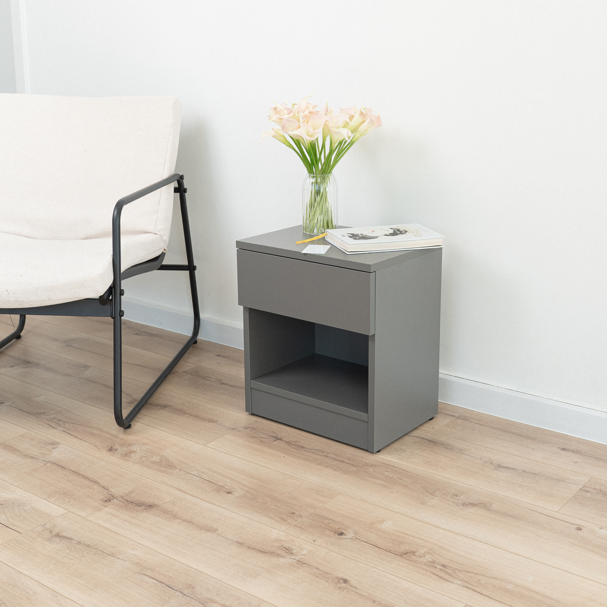 Nightstand with Hidden Secure Storage – B22