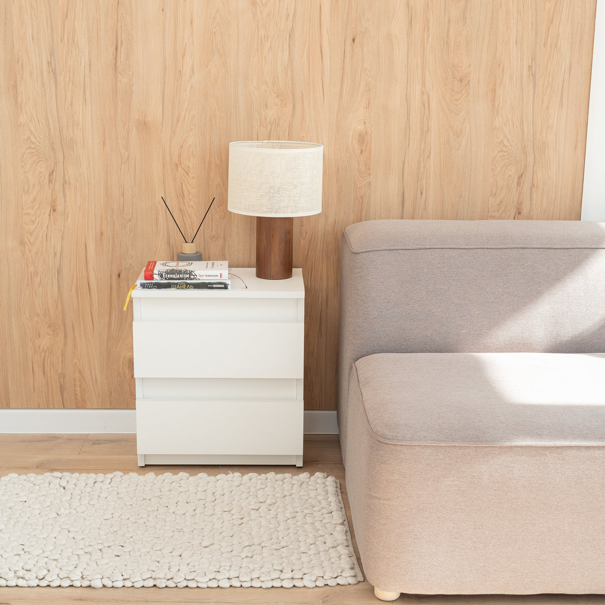 Bedside table with Hidden Compartment – B24
