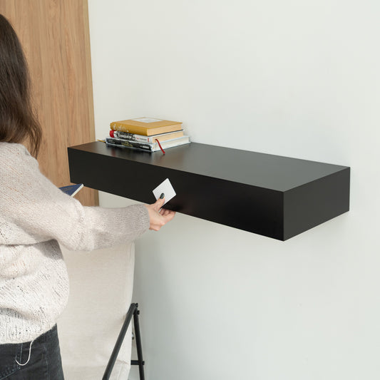Smart Hidden Drawer Shelf with RFID Lock – A14
