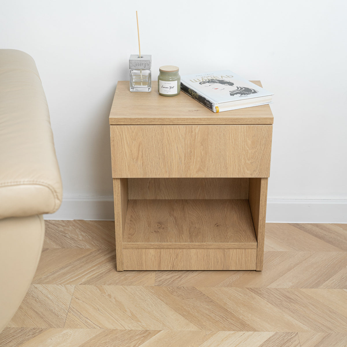 Nightstand with Hidden Secure Storage – B22