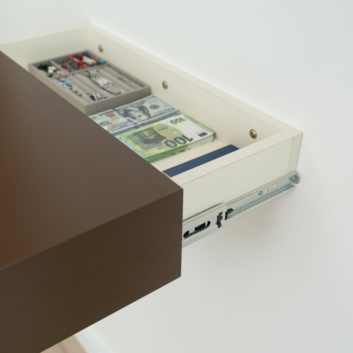 Floating Wall Shelf with Secret Safe – A14