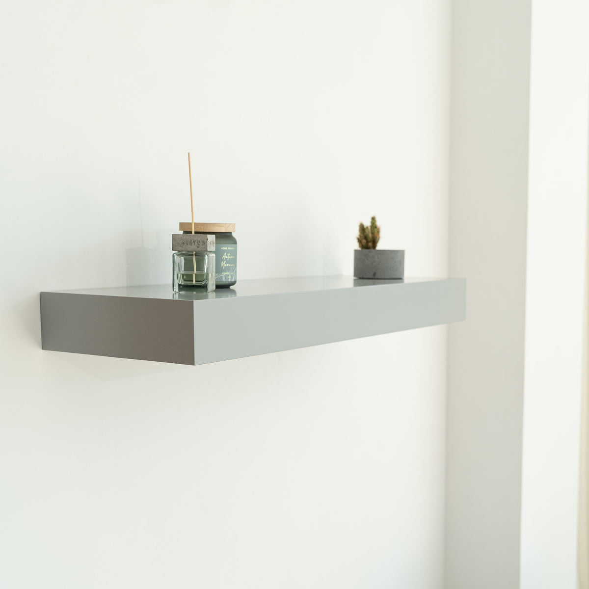 Wall Shelf with Concealed Storage and RFID Lock – A12