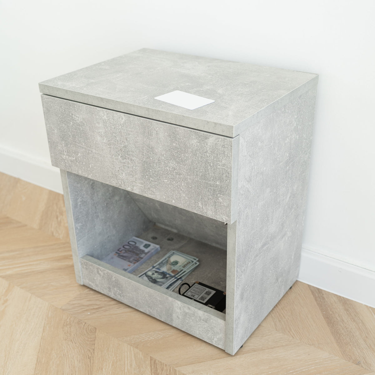 Nightstand with Hidden Secure Storage – B22