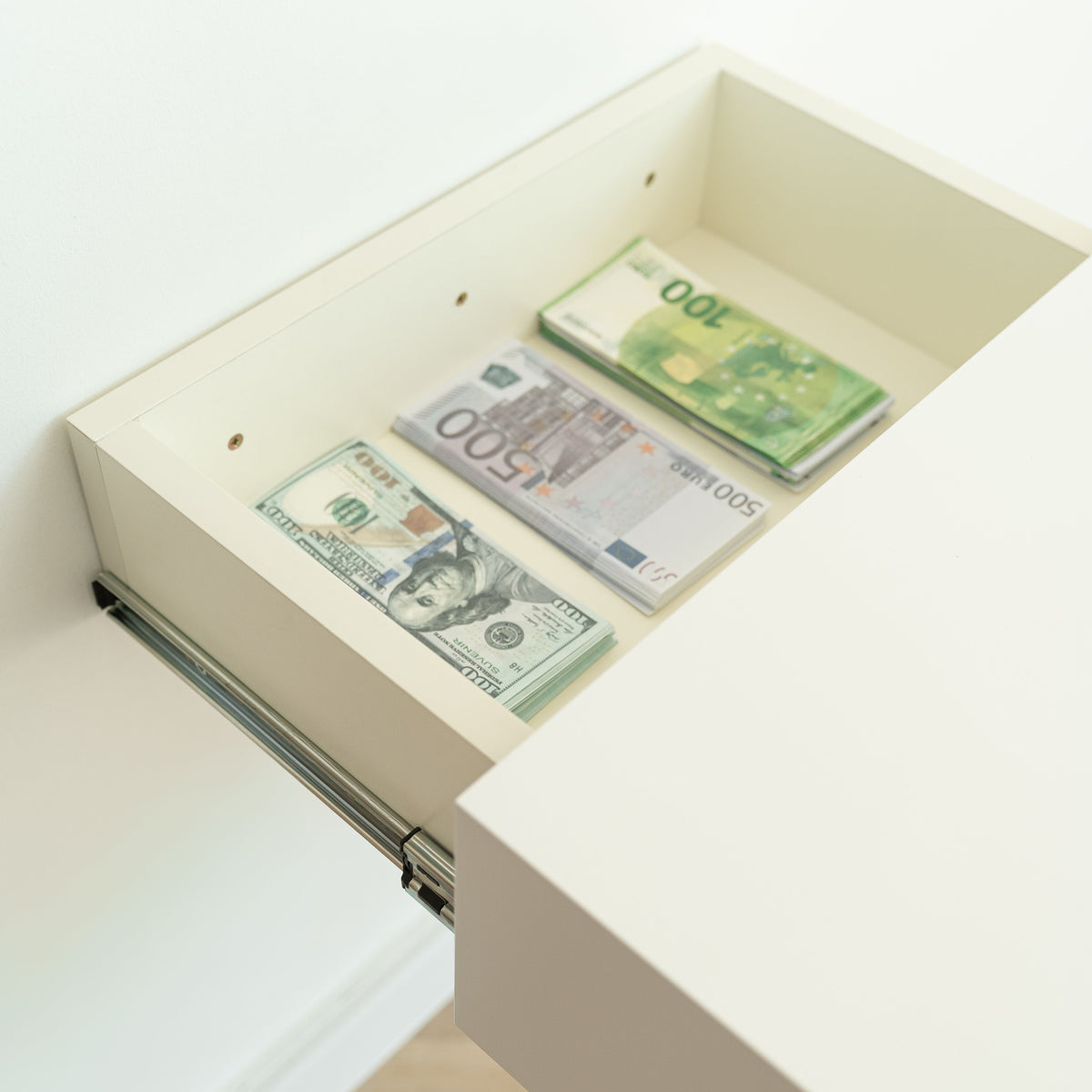 Floating Nightstand with Hidden Safe Drawer – A89