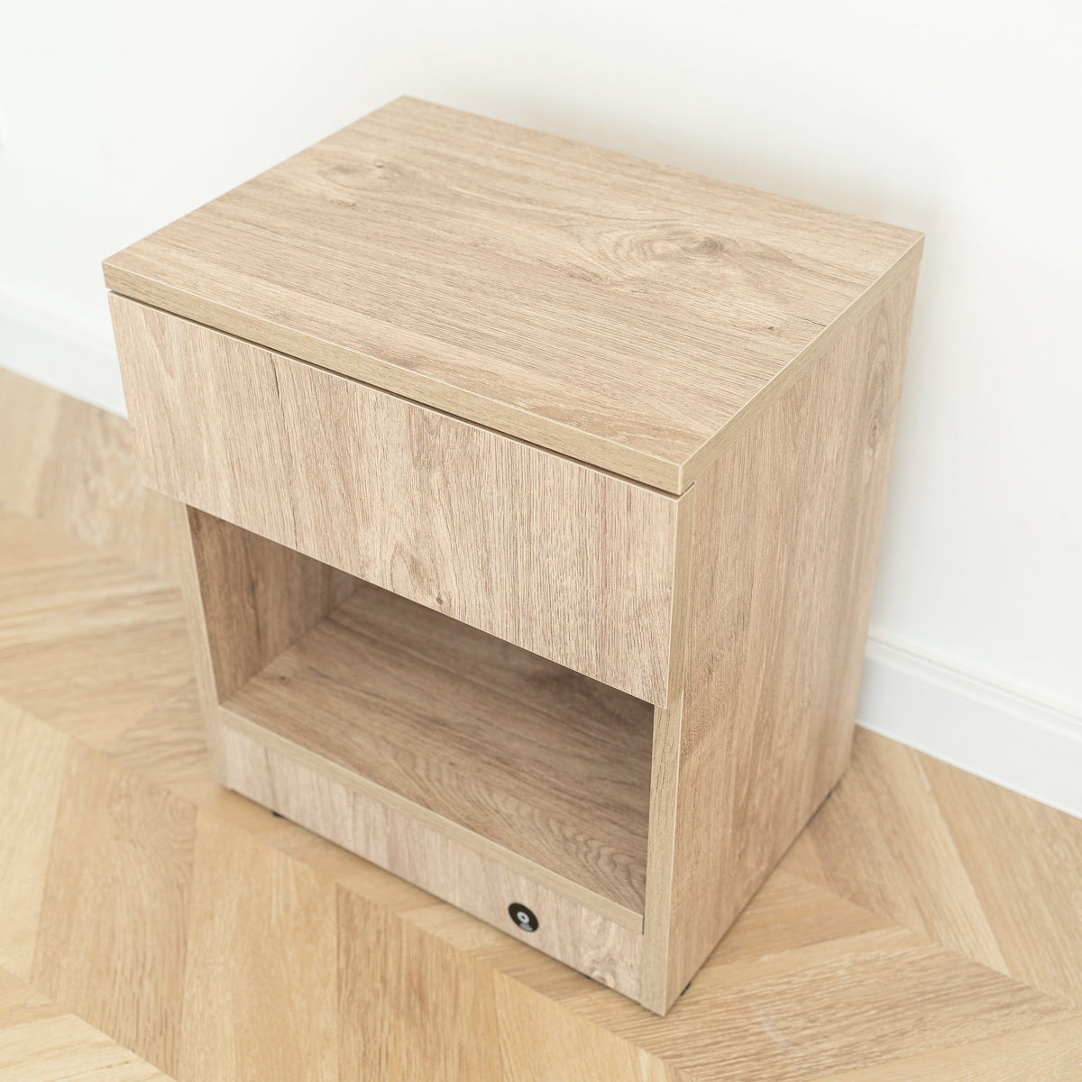 Smart Nightstand with Fingerprint Lock Drawer – B32