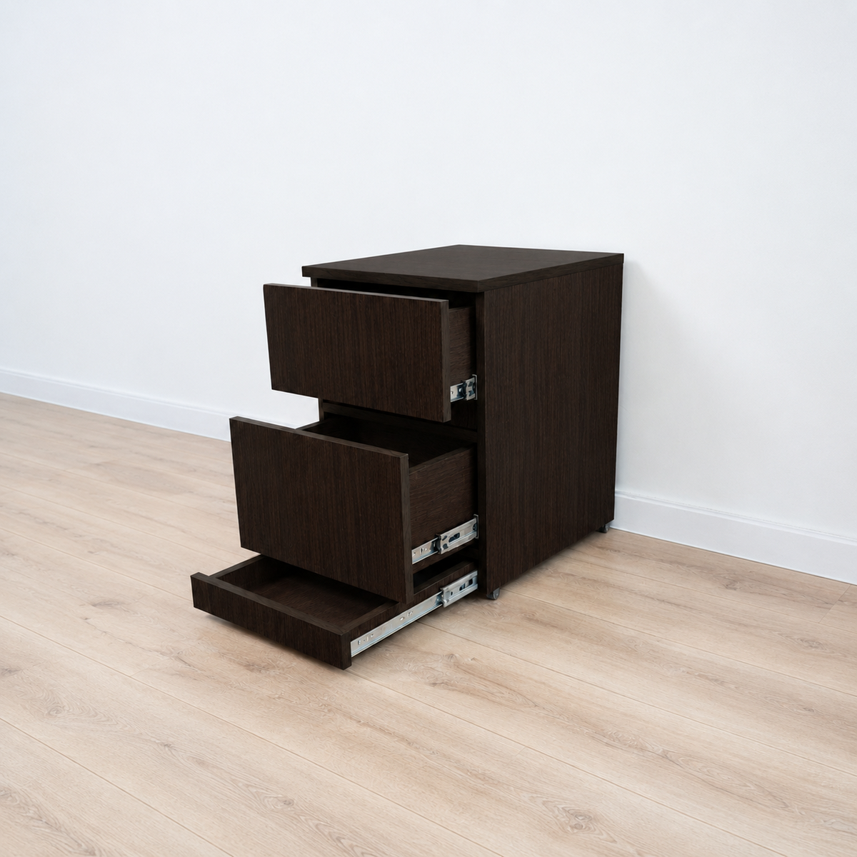 Modern Nightstand with Hidden Metal Safe and RFID Lock – B36