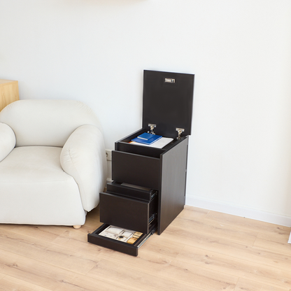 Bedside table with Locked Hidden Storage – B26