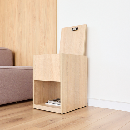 Stylish Nightstand with Hidden Locked Compartment – B34