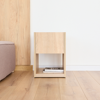 Stylish Nightstand with Hidden Locked Compartment – B34