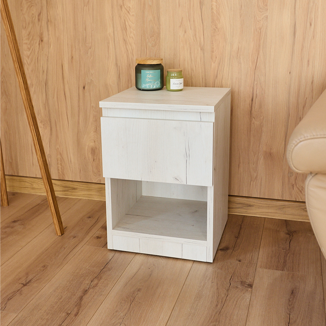 Narrow Nightstand with Two Hidden Compartments and RFID Lock – B38