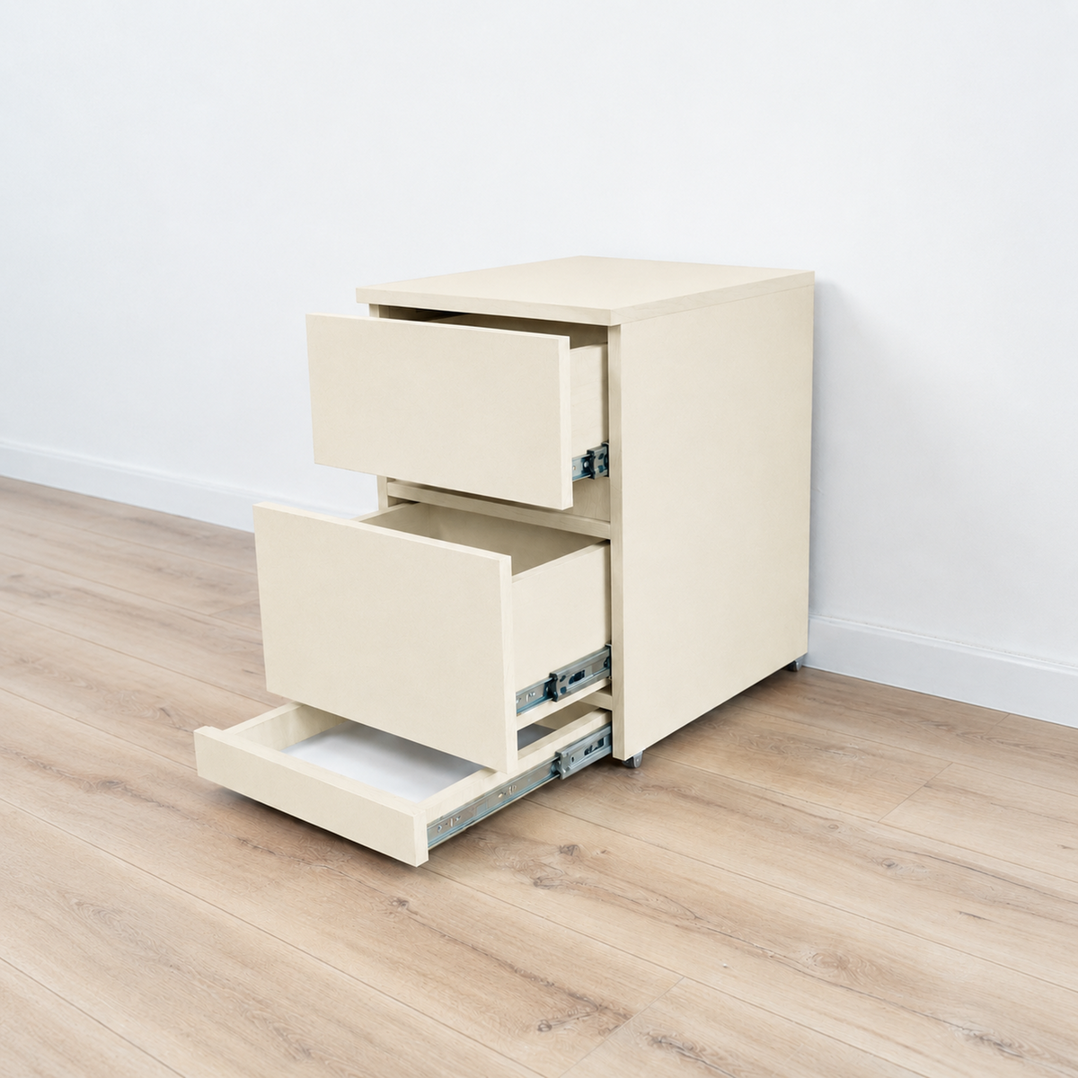 Modern Nightstand with Hidden Metal Safe and RFID Lock – B36