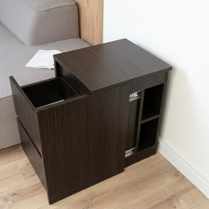 Bedside table with Locked Hidden Storage – B26