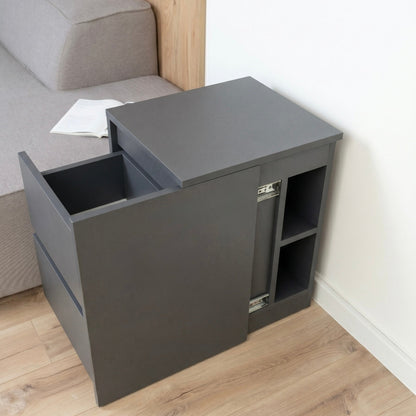 Bedside table with Locked Hidden Storage – B26