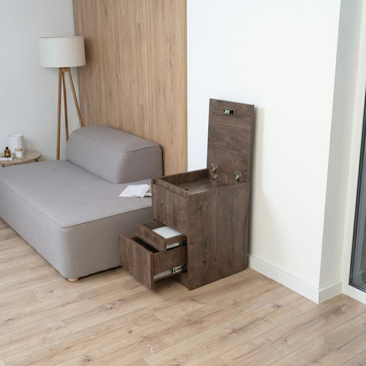 Bedside table with Locked Hidden Storage – B26