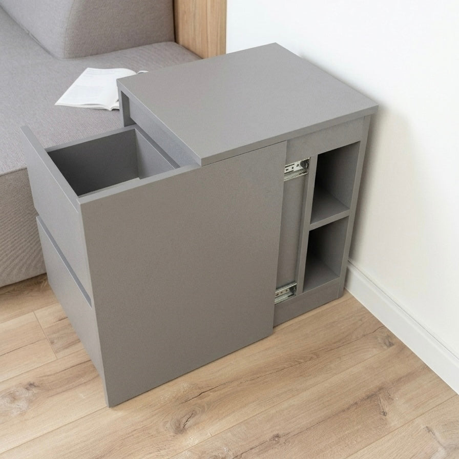 Bedside table with Locked Hidden Storage – B26