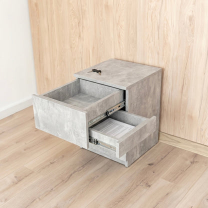Bedside table with Two Hidden Drawers – B30