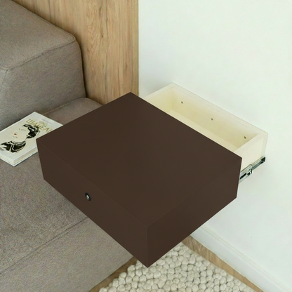 Floating Nightstand with Hidden Safe Drawer – A89