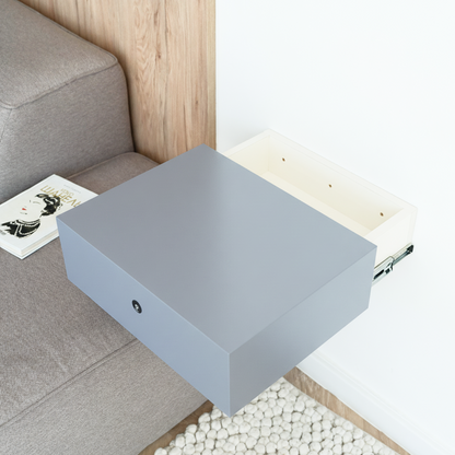 Floating Nightstand with Hidden Safe Drawer – A89