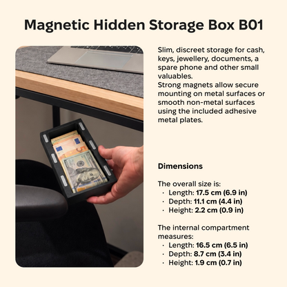 Magnetic Hidden Storage MDF Box – B01