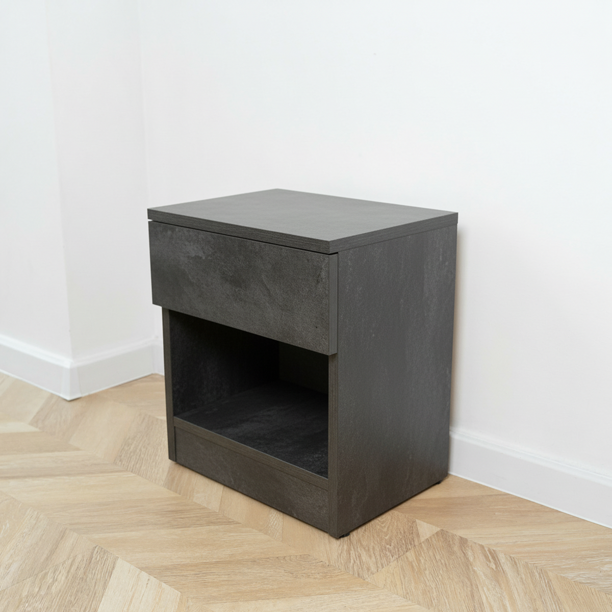 Smart Nightstand with Fingerprint Lock Drawer – B32