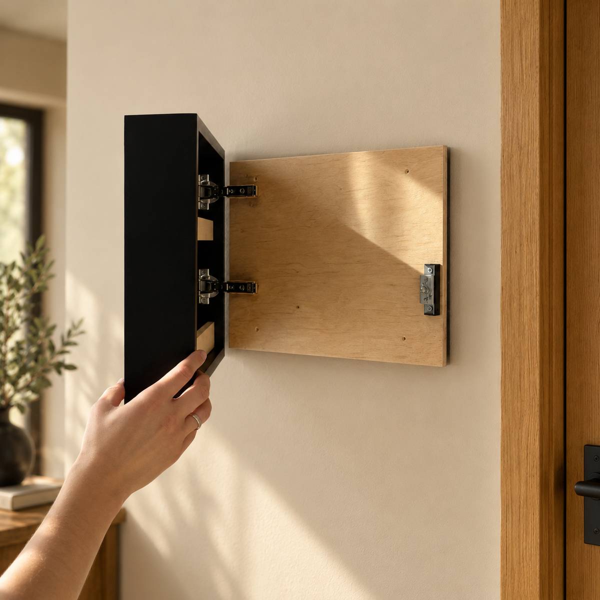 Hunting Wall Art with Deer & Hidden RFID Storage – D01