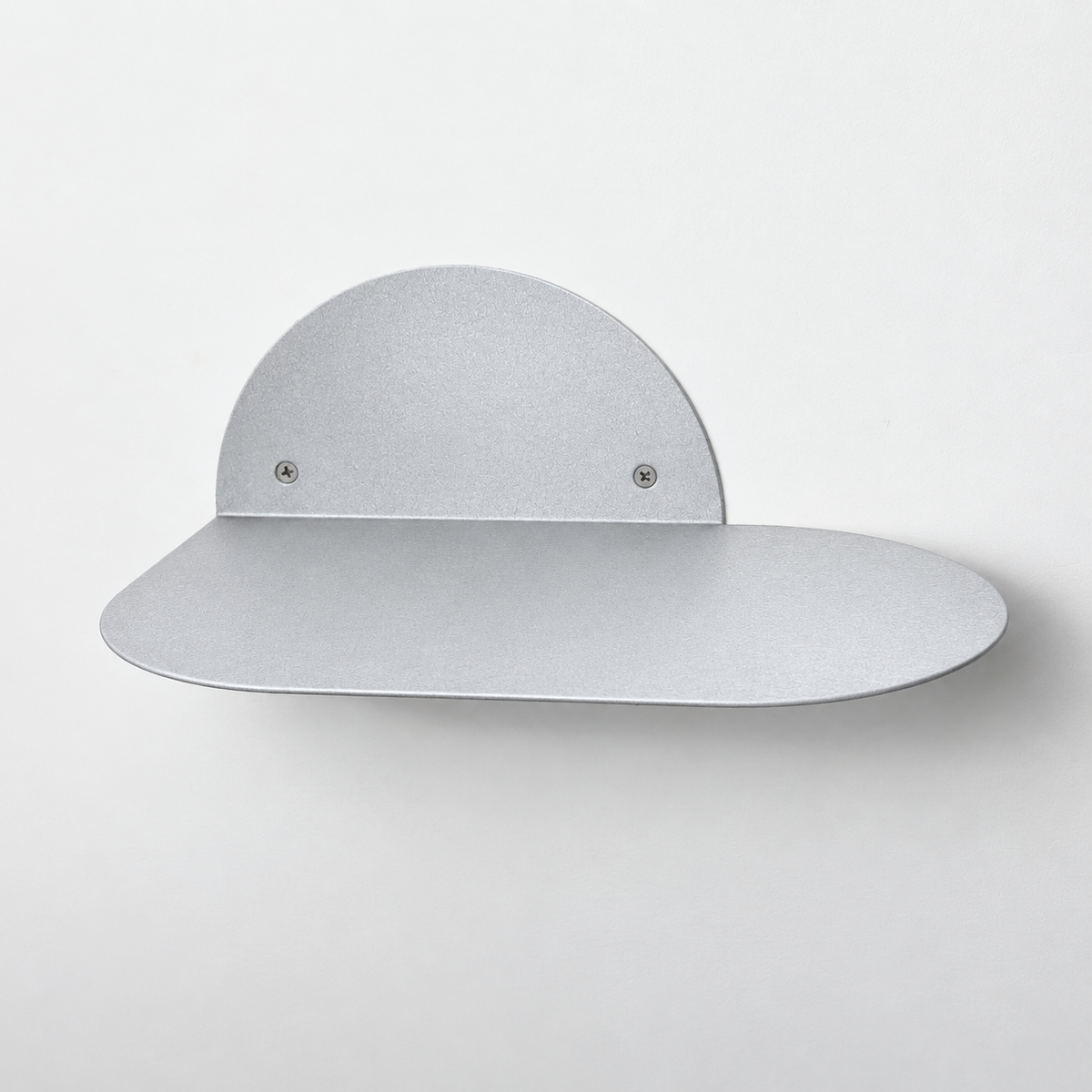 Compact Metal Wall Shelf with Rounded Base – M03