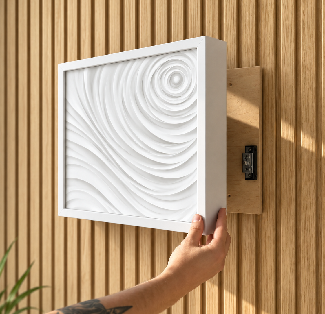 Custom Photo Wall Art with Hidden RFID Storage – D01