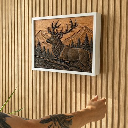 Fishing Wall Art with Hidden RFID Compartment for Anglers – D01