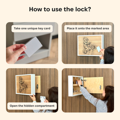 Custom Photo Wall Art with Hidden RFID Storage – D01