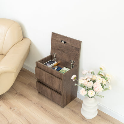 Bedside table with Locked Hidden Storage – B24
