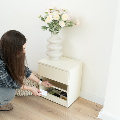 Easy Assembly Nightstand with Concealed Storage – B22-K