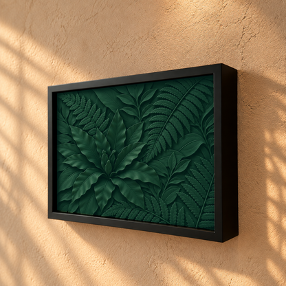 Dark Green Forest Wall Art Decor with Hidden RFID Storage – D01