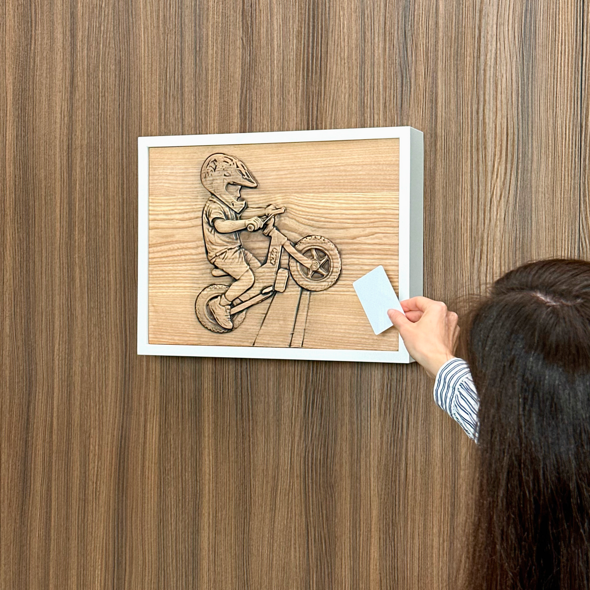 Custom Photo Wall Art with Hidden RFID Storage – D01