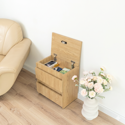 Bedside table with Hidden Compartment – B24