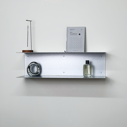 Minimalist Metal Wall Shelf – Two-Tier Steel Shelf M02