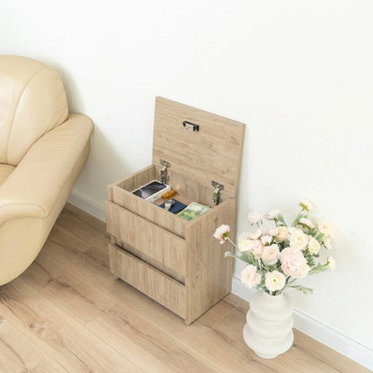 Bedside table with Hidden Compartment – B24