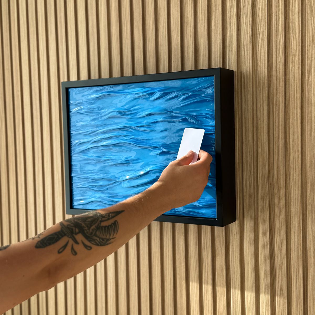 Black Rocks Wall Art Decor with Hidden RFID Storage – D01