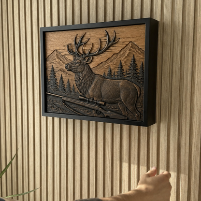 Black Rocks Wall Art Decor with Hidden RFID Storage – D01