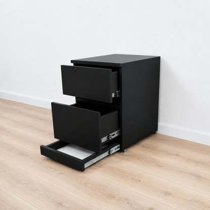 Modern Nightstand with Hidden Metal Safe and RFID Lock – B36
