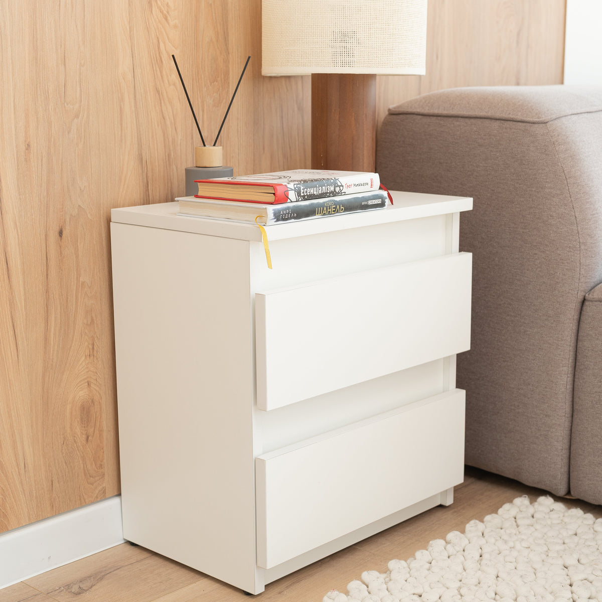 Bedside table with Hidden Compartment – B24