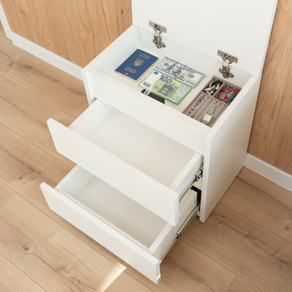 Bedside table with Hidden Compartment – B24