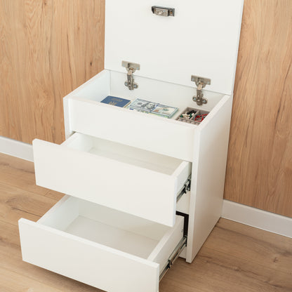 Bedside table with Locked Hidden Storage – B24