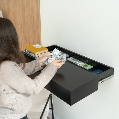 Smart Hidden Drawer Shelf with RFID Lock – A14