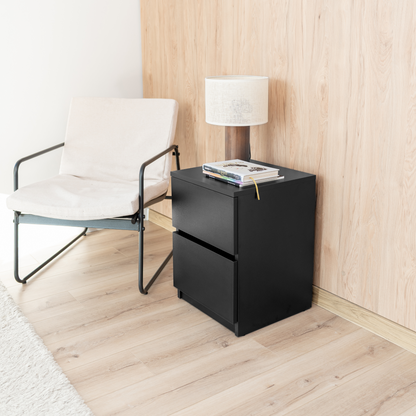 Bedside table with Two Hidden Drawers – B30