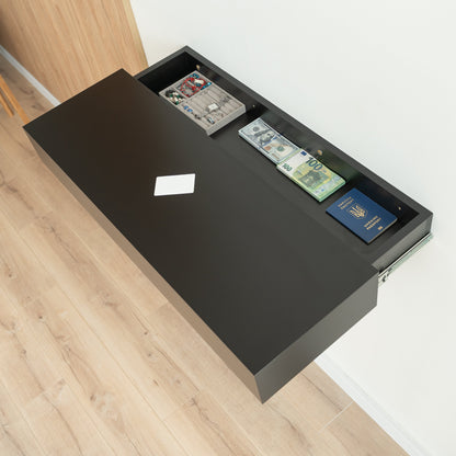 Smart Hidden Drawer Shelf with RFID Lock – A14