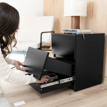Bedside table with Two Hidden Drawers – B30